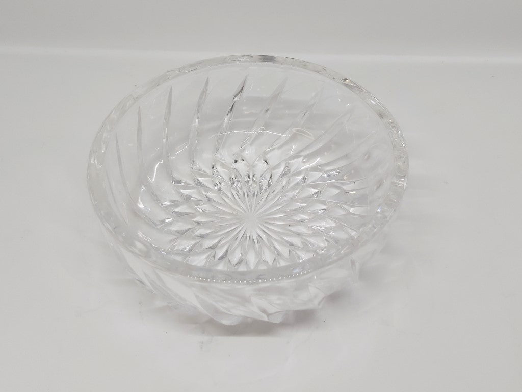 Crystal Swirl Trinket or Sweets Dish