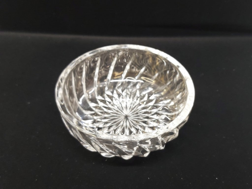 Crystal Swirl Trinket or Sweets Dish