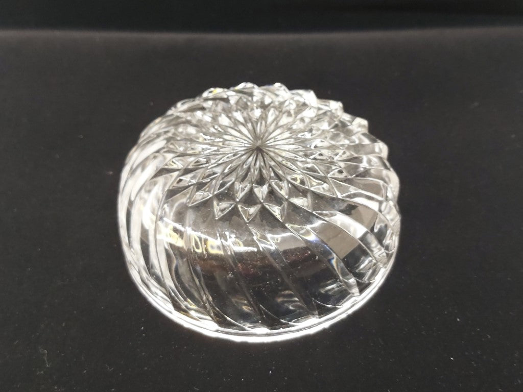 Crystal Swirl Trinket or Sweets Dish