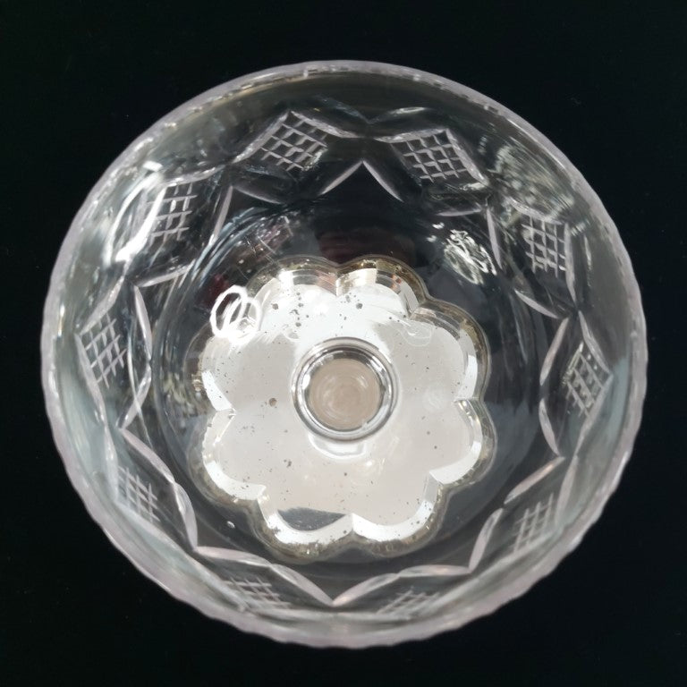 Stunning Unique Crystal Pedestal Bowl