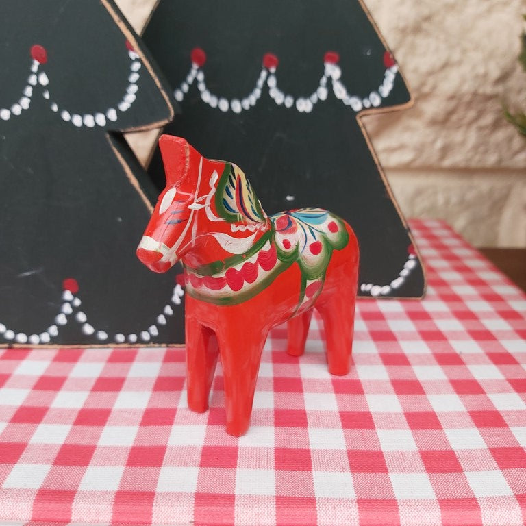 Swedish Hand Painted Small Dala Horse
