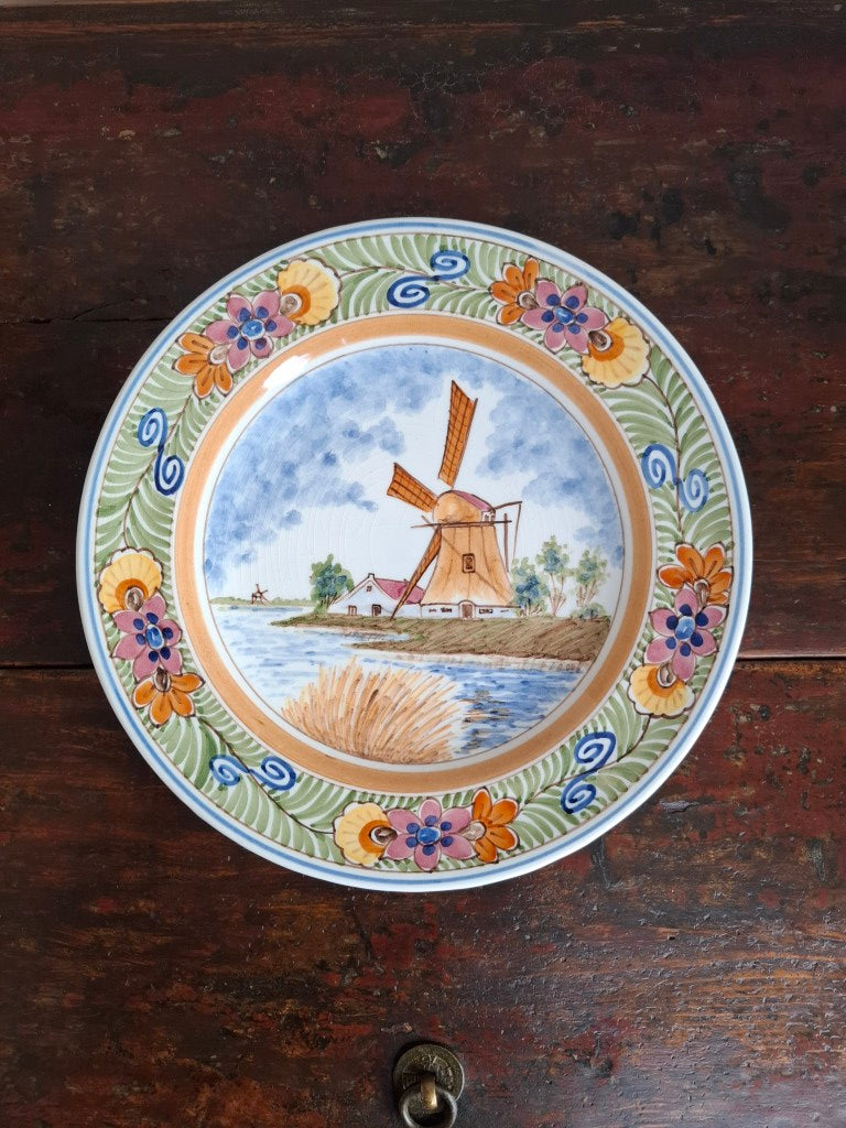 Colourful Signed DP Delft Wall Plate