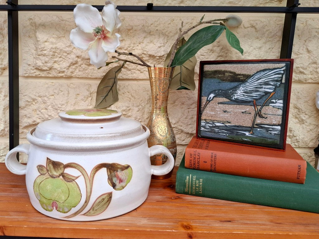 Vintage Denby Troubador 4 Pint Casserole Dish & Lid