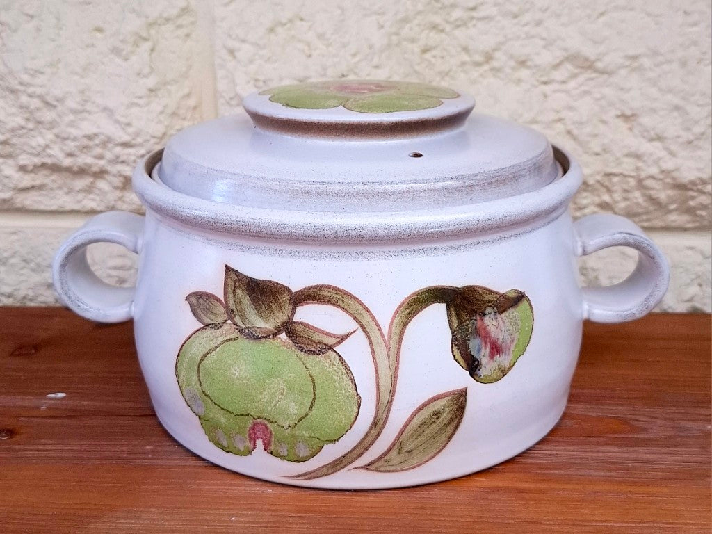 Vintage Denby Troubador 4 Pint Casserole Dish & Lid