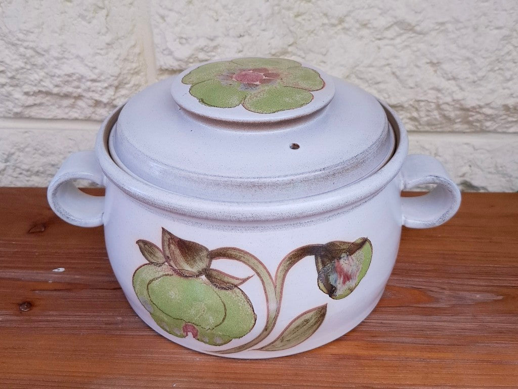 Vintage Denby Troubador 4 Pint Casserole Dish & Lid