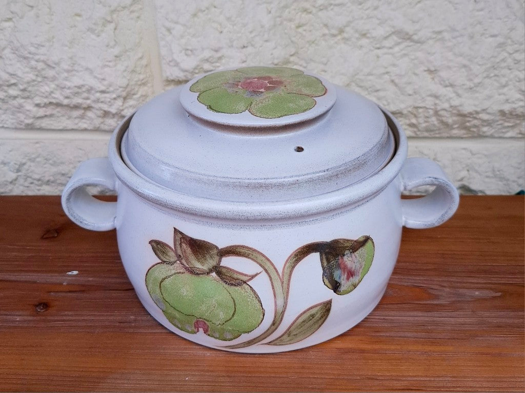 Vintage Denby Troubador 4 Pint Casserole Dish & Lid
