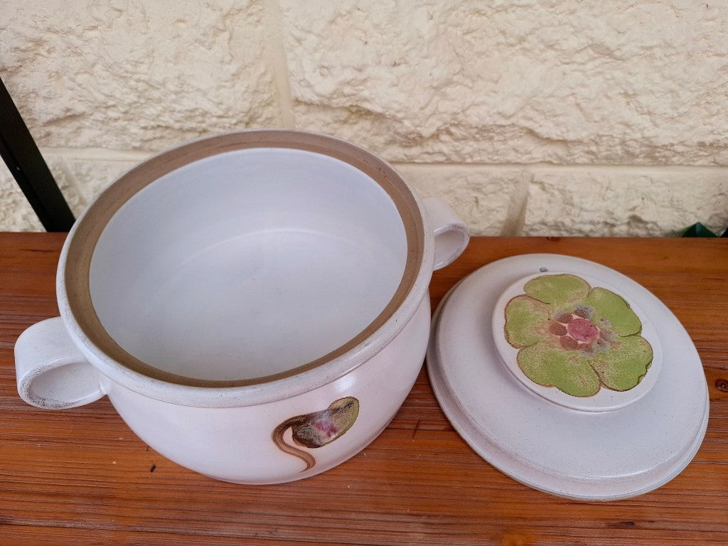 Vintage Denby Troubador 4 Pint Casserole Dish & Lid