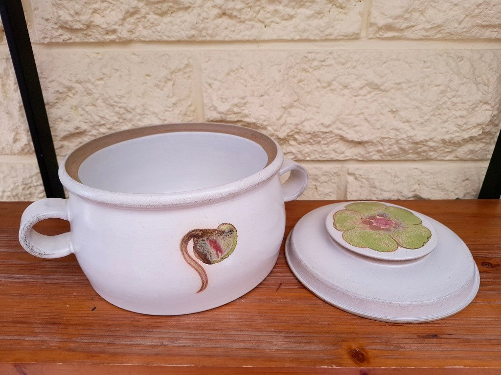 Vintage Denby Troubador 4 Pint Casserole Dish & Lid
