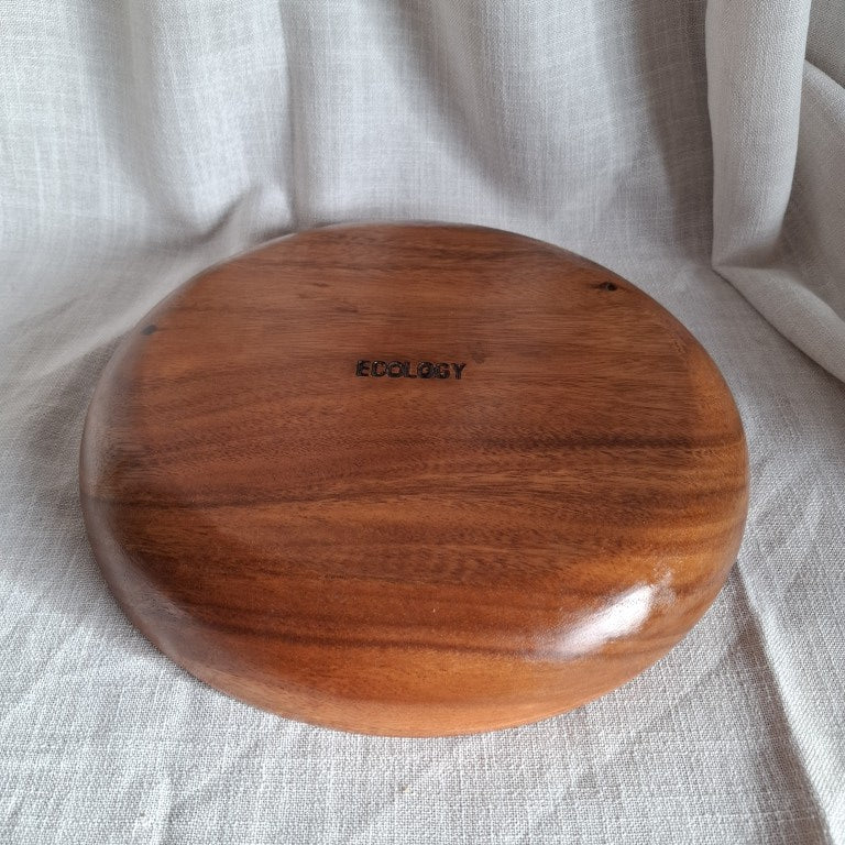 Ecology Round Acacia Wood Chip and Dip Bowl