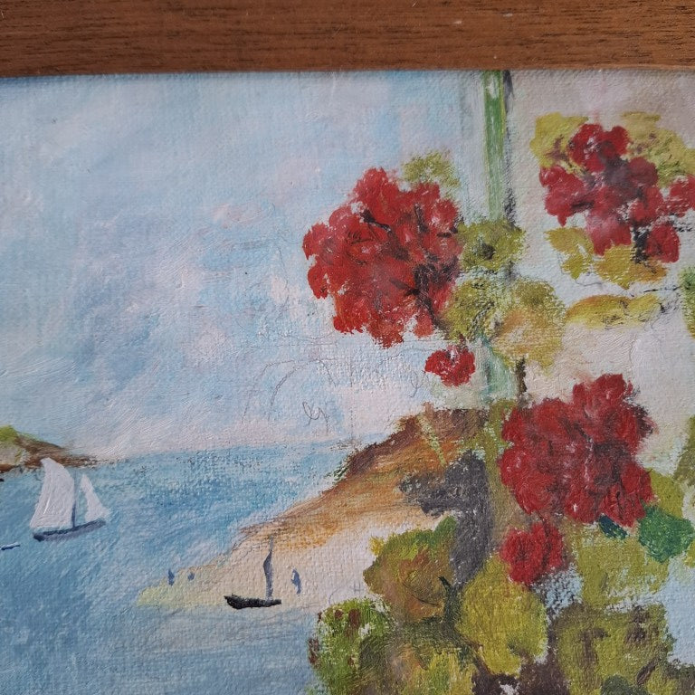Reproduction Painting of The Geranium by Raymond Wintz Signed by Artist