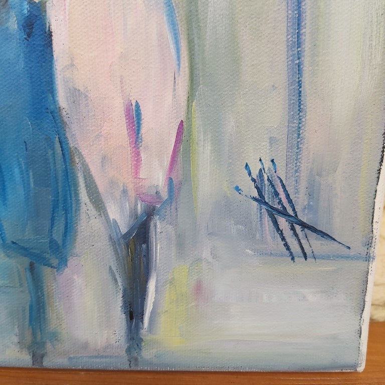Hayley Henderson Women in Rain Painting