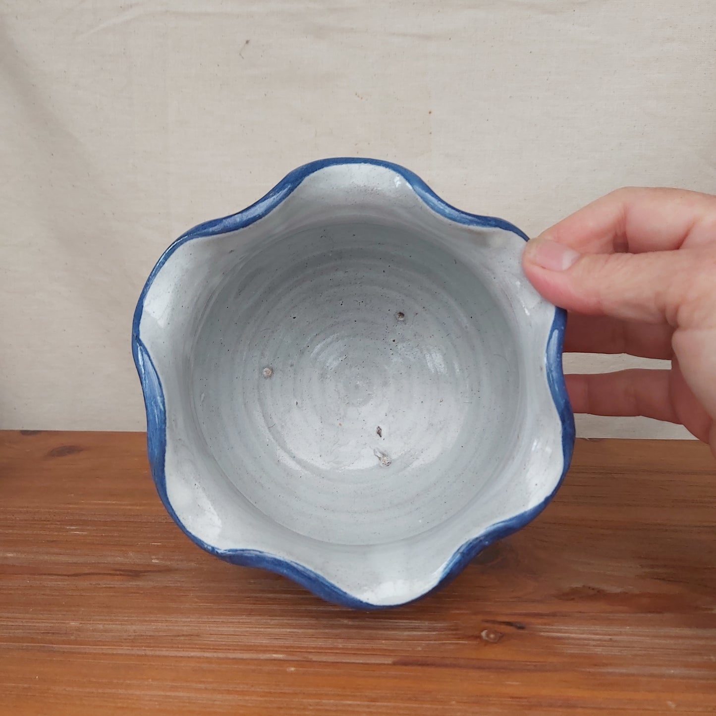 Vintage Honor Hussey Studio Pottery Floral Planter
