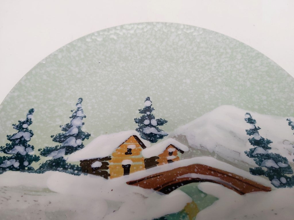 Italian Winter Scene Decorative Plate