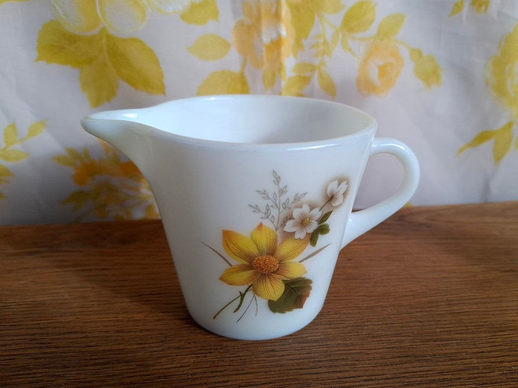 Autumn Glory JAJ Pyrex Milk Glass Jug