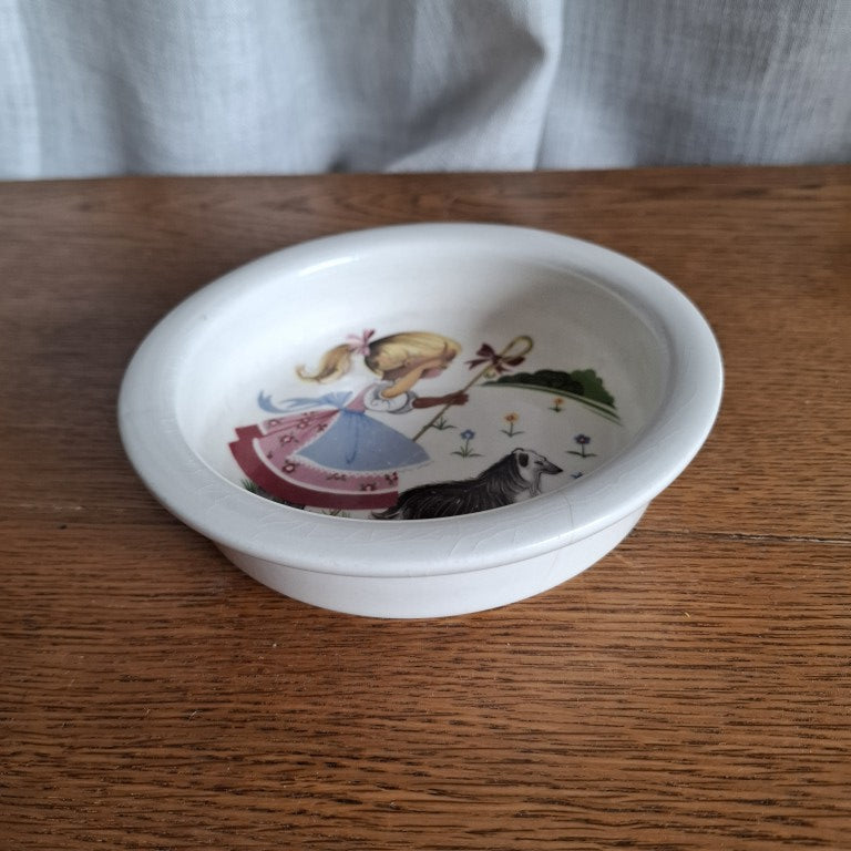 Kelston Crown Lynn Little Bo Peep 1970's Nursery Bowl