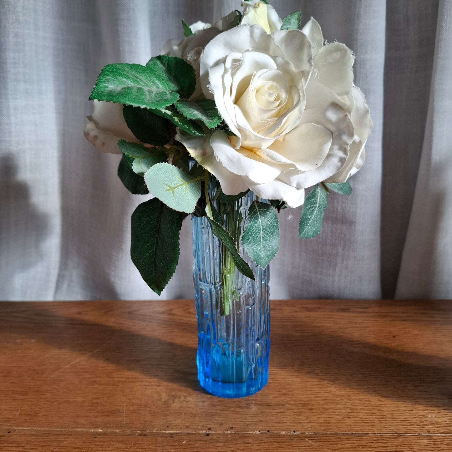 Kemple Cobalt Blue Bark Glass Vase or Highball