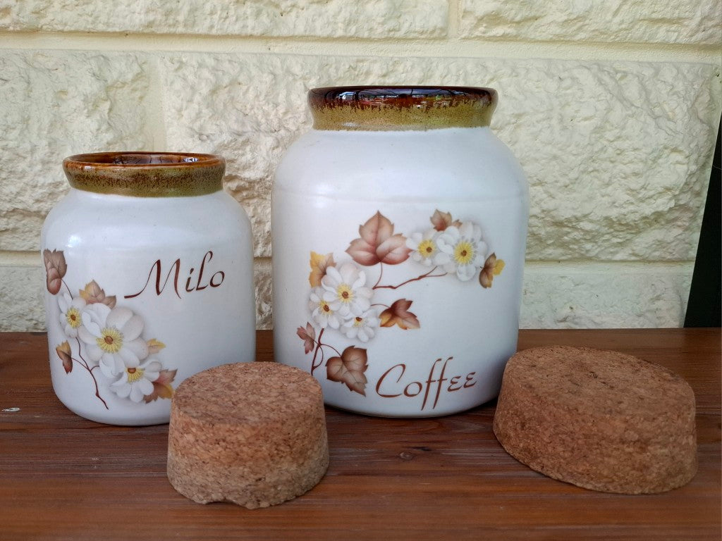 Kermiko Hazelwood Coffee & Milo Canisters