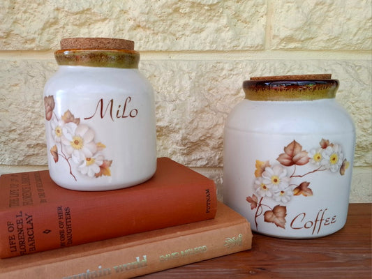 Kermiko Hazelwood Coffee & Milo Canisters