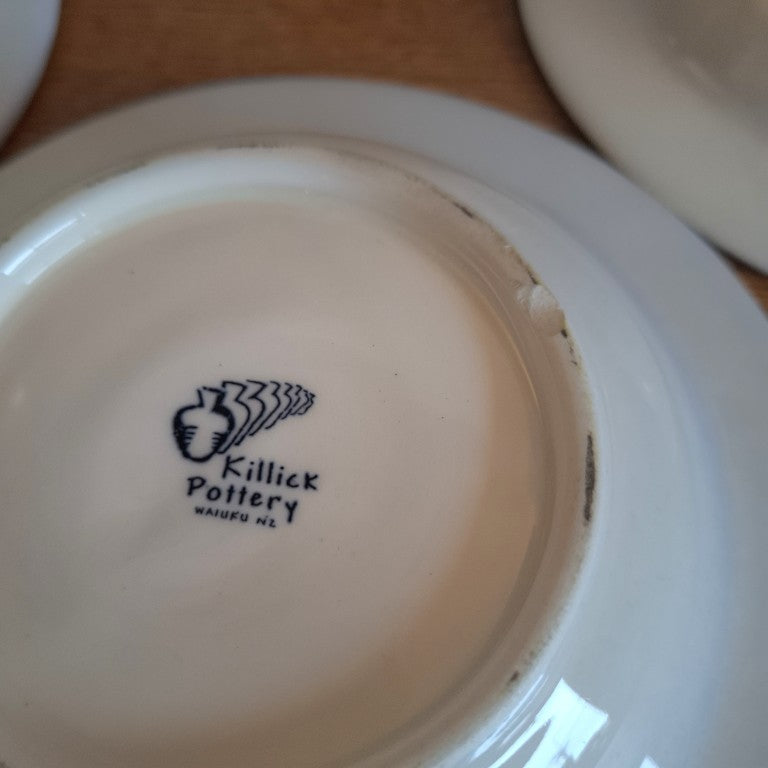 Vintage Killick Pottery Waiuku Breakfast Bowls Set of 5