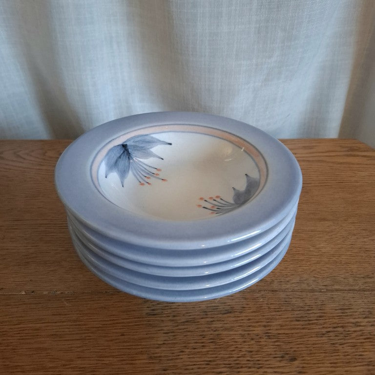 Vintage Killick Pottery Waiuku Breakfast Bowls Set of 5