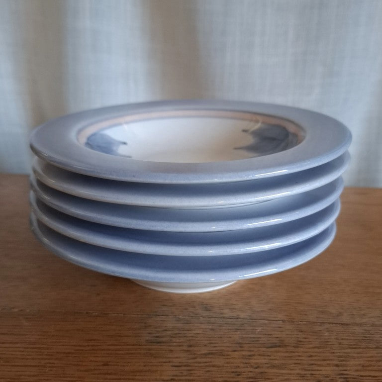 Vintage Killick Pottery Waiuku Breakfast Bowls Set of 5