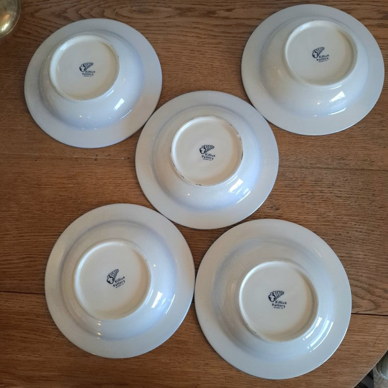 Vintage Killick Pottery Waiuku Breakfast Bowls Set of 5
