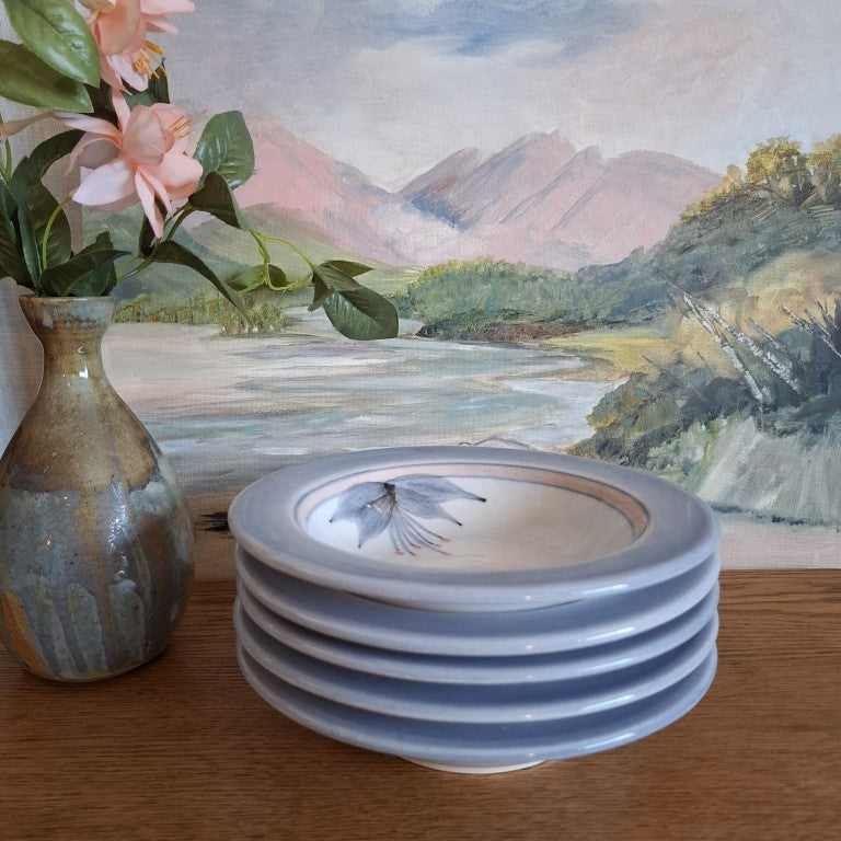 Vintage Killick Pottery Waiuku Breakfast Bowls Set of 5