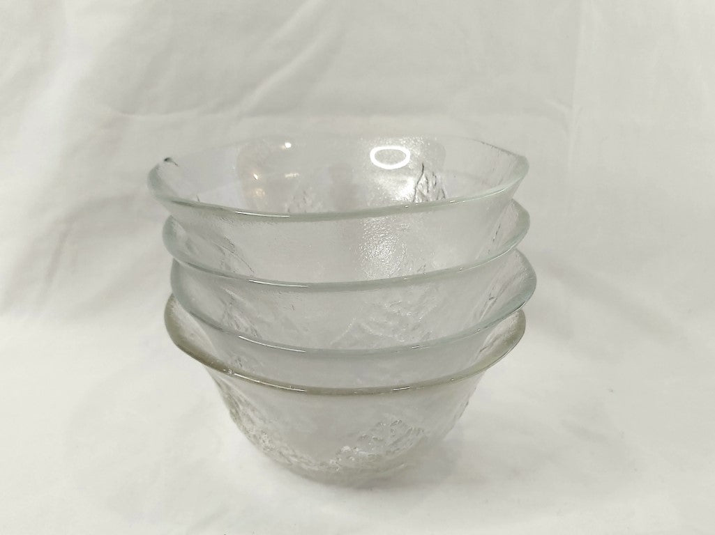 Swedish Art Glass Bowls by Kosta Boda Set of Four