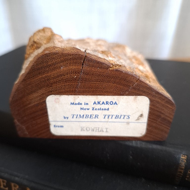 Timber Titbits of Akaroa Kowhai Wood Chunk Small Photo Frame
