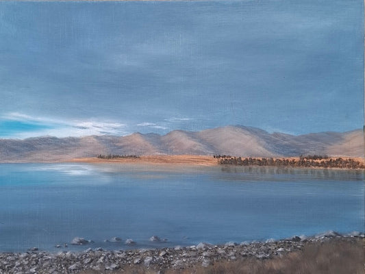 Painting of Lake Tekapo Signed Ridout