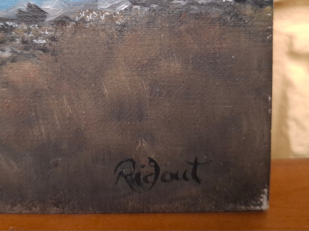 Painting of Lake Tekapo Signed Ridout