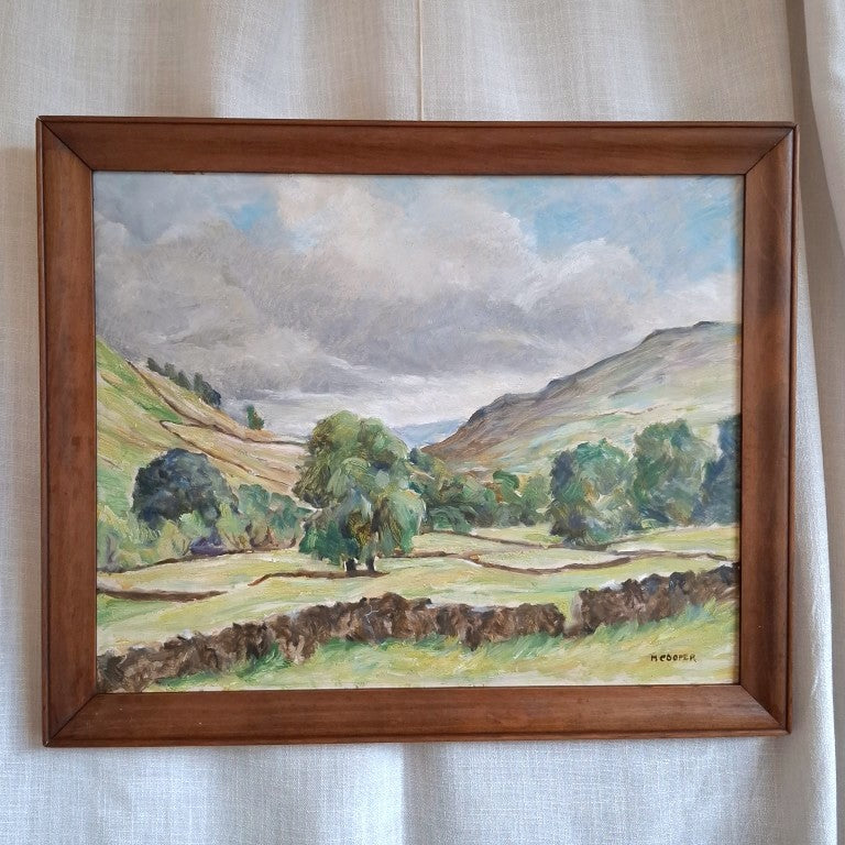 Rural English Landscape Painting Signed M Cooper