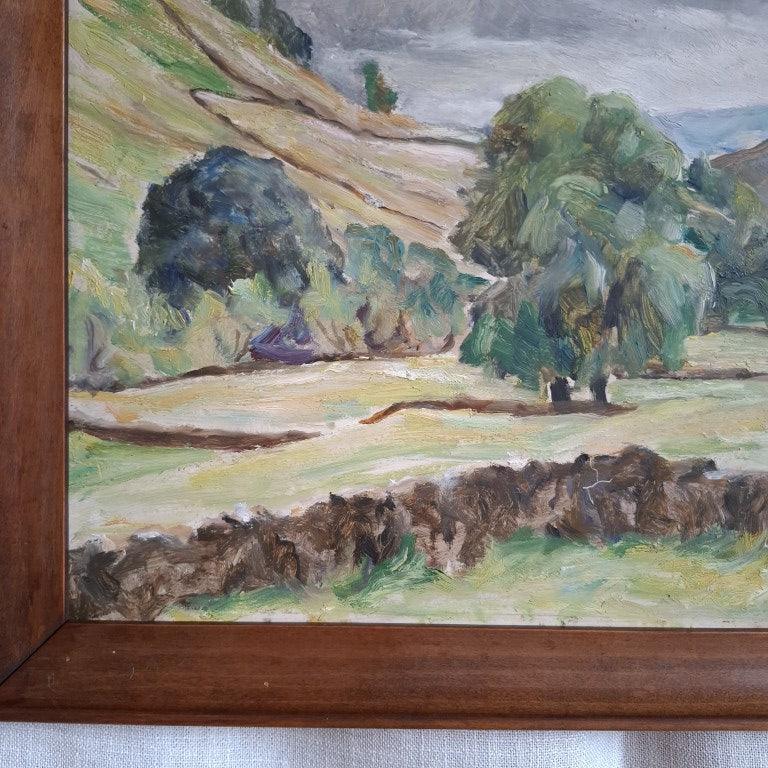 Rural English Landscape Painting Signed M Cooper