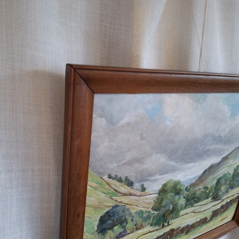 Rural English Landscape Painting Signed M Cooper