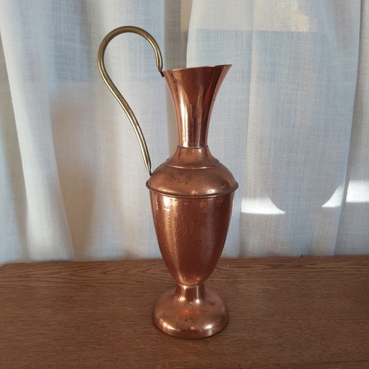 Large Copper and Brass English Ewer