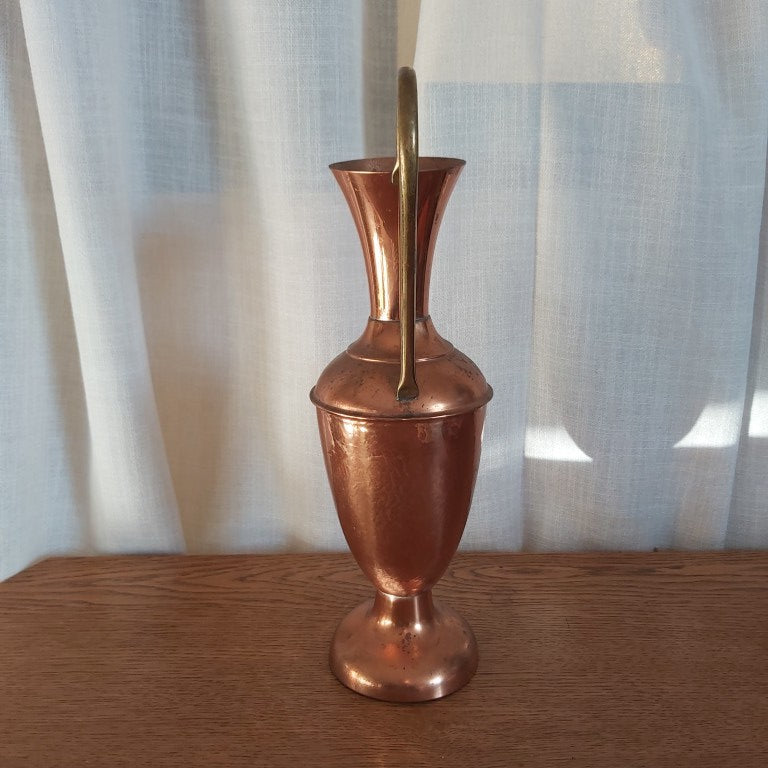Large Copper and Brass English Ewer