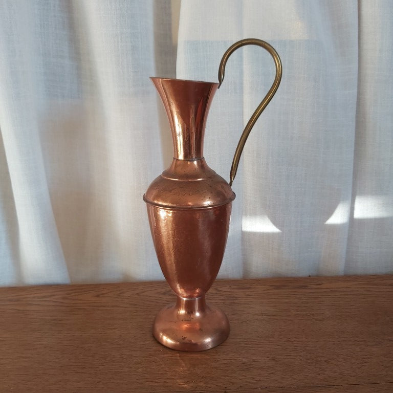 Large Copper and Brass English Ewer
