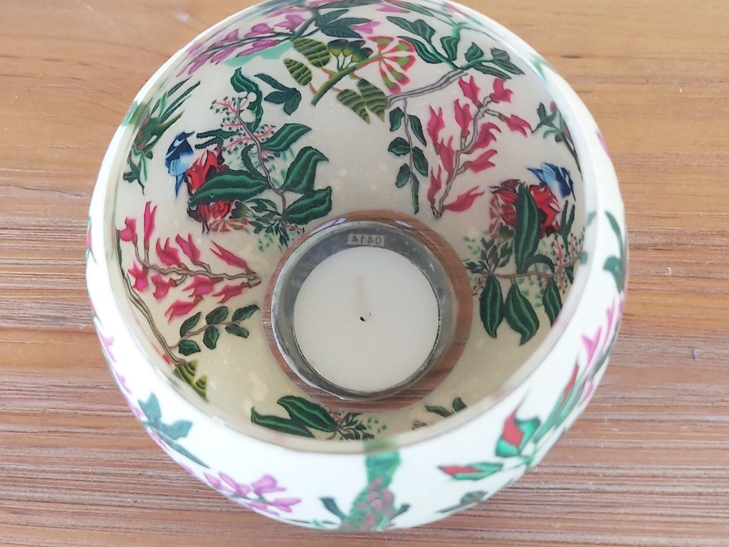 Beautiful Floral Australian Candle Holder