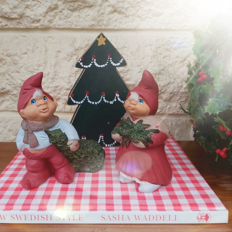 Trip Trap Maiken and Marcus Christmas Pixie Figurines