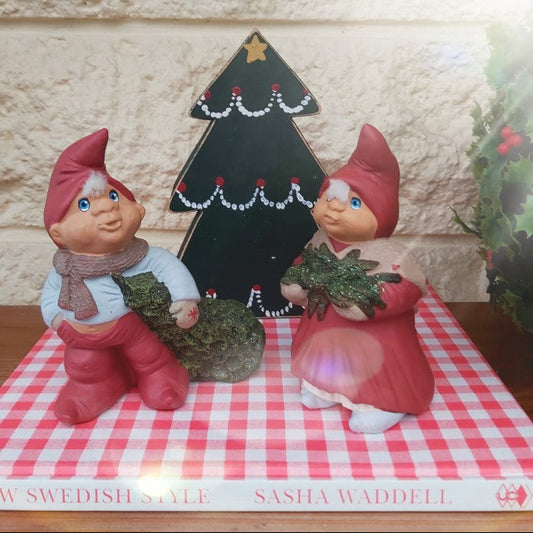 Trip Trap Maiken and Marcus Christmas Pixie Figurines