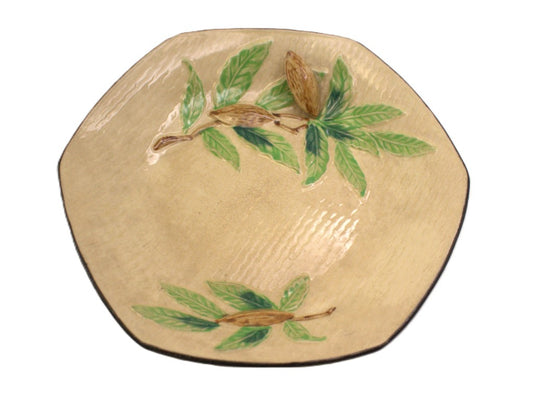 Maruhon Bowl with Almond Leaf Design - Vintage