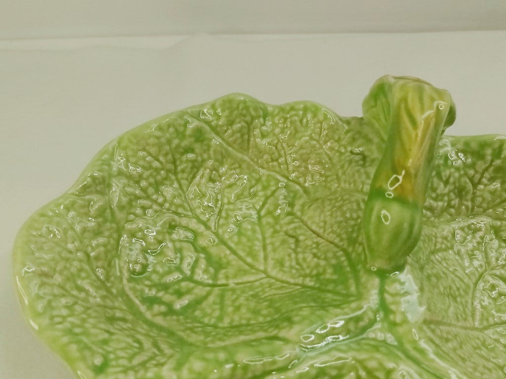 Melba Ware Majolica 3 Part Serving Dish With Handle