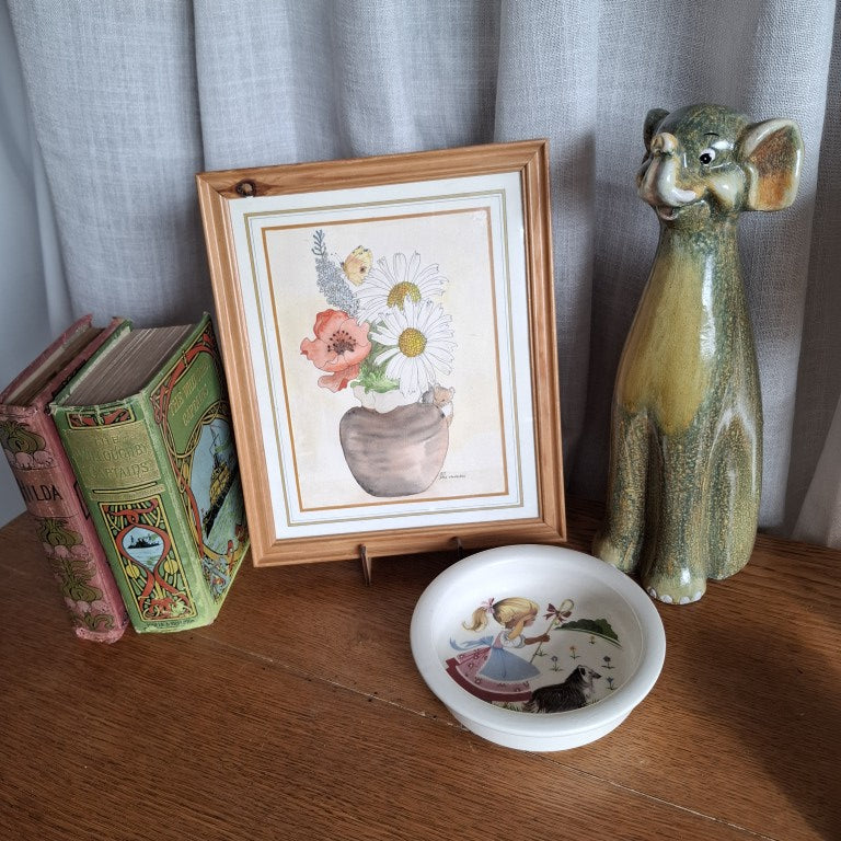Tall Mid Century Stylised Elephant Figurine
