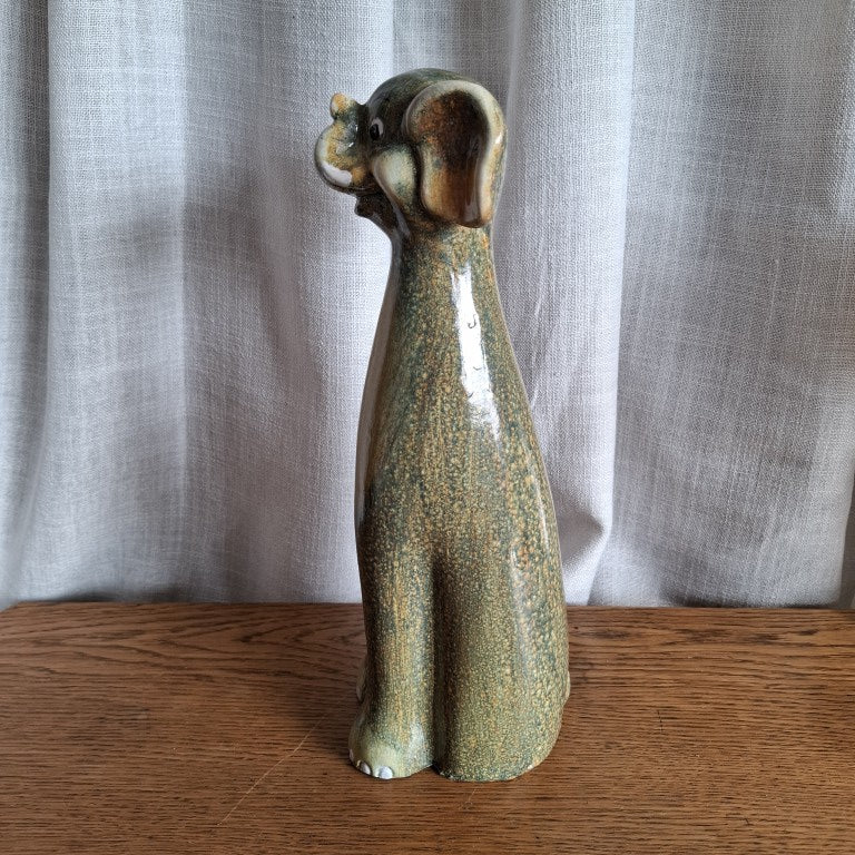 Tall Mid Century Stylised Elephant Figurine