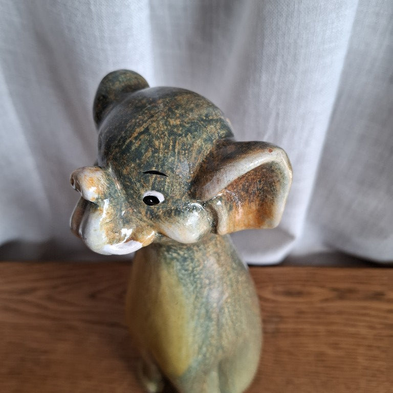 Tall Mid Century Stylised Elephant Figurine