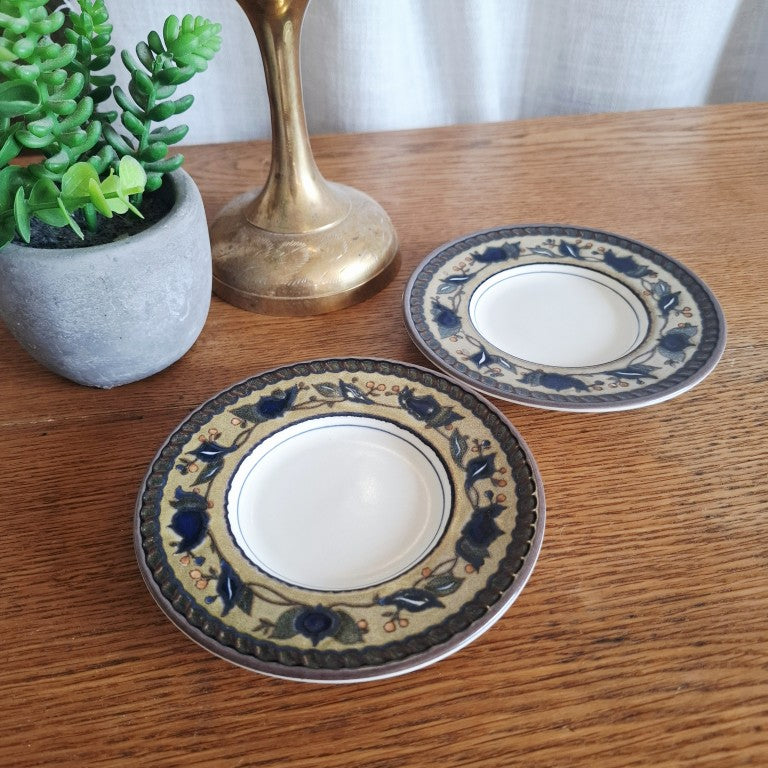 Mikasa Intaglio Arabella Pair of Demitasse Saucers
