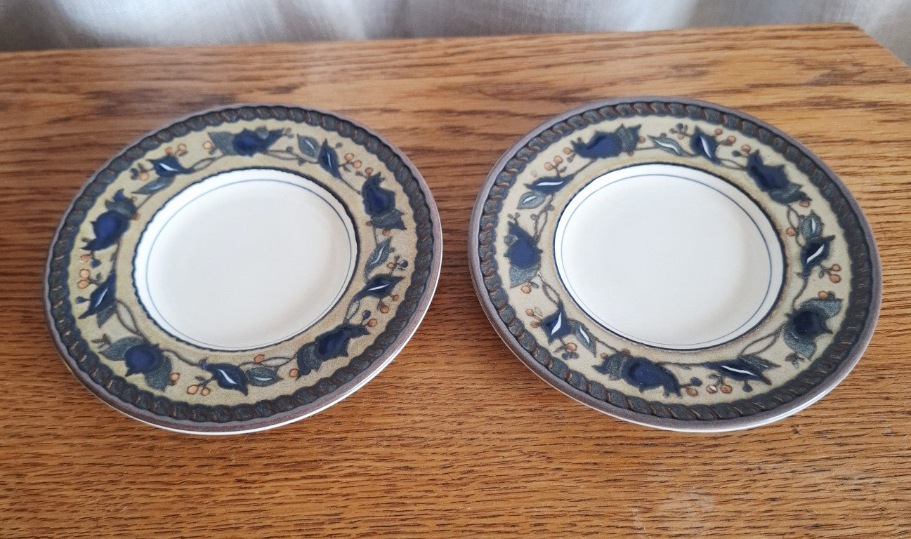 Mikasa Intaglio Arabella Pair of Demitasse Saucers