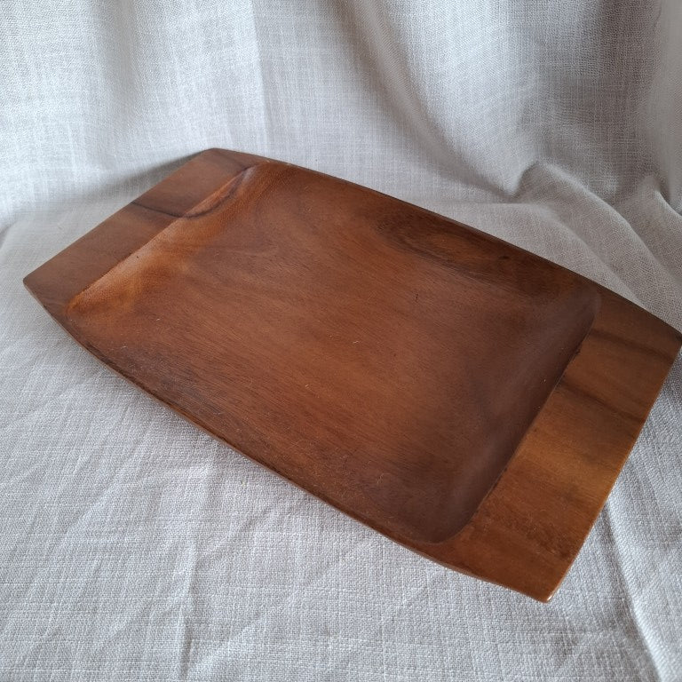 MCM Style Monkey Pod Wood Tray