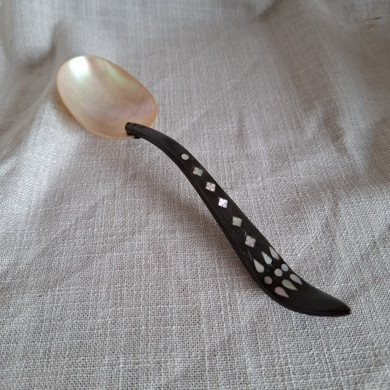 Victorian Mother of Pearl Serving Spoon