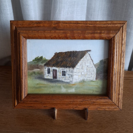 "Old Limestone Cottage" Original Oil Painting by D. Jekyll
